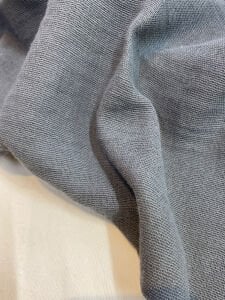 Koyu Gri Bir Yüzü Müslin Kumaş Bir Yüzü Keten Kumaş