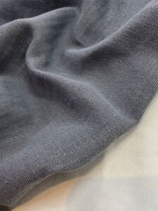 Koyu Gri Bir Yüzü Müslin Kumaş Bir Yüzü Keten Kumaş