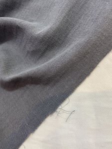 Koyu Gri Bir Yüzü Müslin Kumaş Bir Yüzü Keten Kumaş