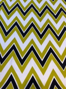 Zigzag Desenli Dökümlü Pamuk Kumaş