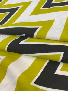 Zigzag Desenli Dökümlü Pamuk Kumaş