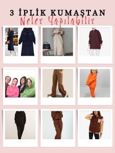 Ribanalı Şardonlu 3 İplik Kumaş, Parça 120x180 cm Acı Kahve