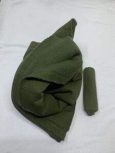 Ribanalı Şardonlu 3 İplik Kumaş, Parça 80x180 cm Haki