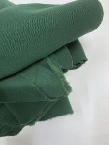 Ribanalı Şardonlu 3 İplik Kumaş, Parça 100x190 cm Zümrüt Yeşili