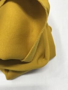 Şardonlu 3 İplik Kumaş, Parça 100x180 cm Sarı Renk