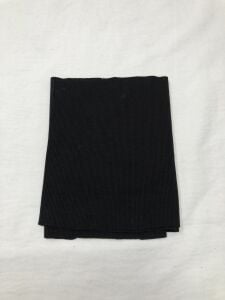Ribana Fitilli Kumaş, Parça 25x120 cm - Siyah
