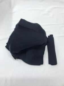 Ribanalı Şardonlu 3 İplik Kumaş, Parça 95x180 cm Lacivert