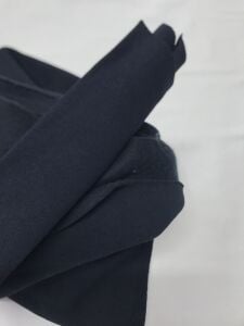 Ribanalı Şardonlu 3 İplik Kumaş, Parça 95x180 cm Lacivert