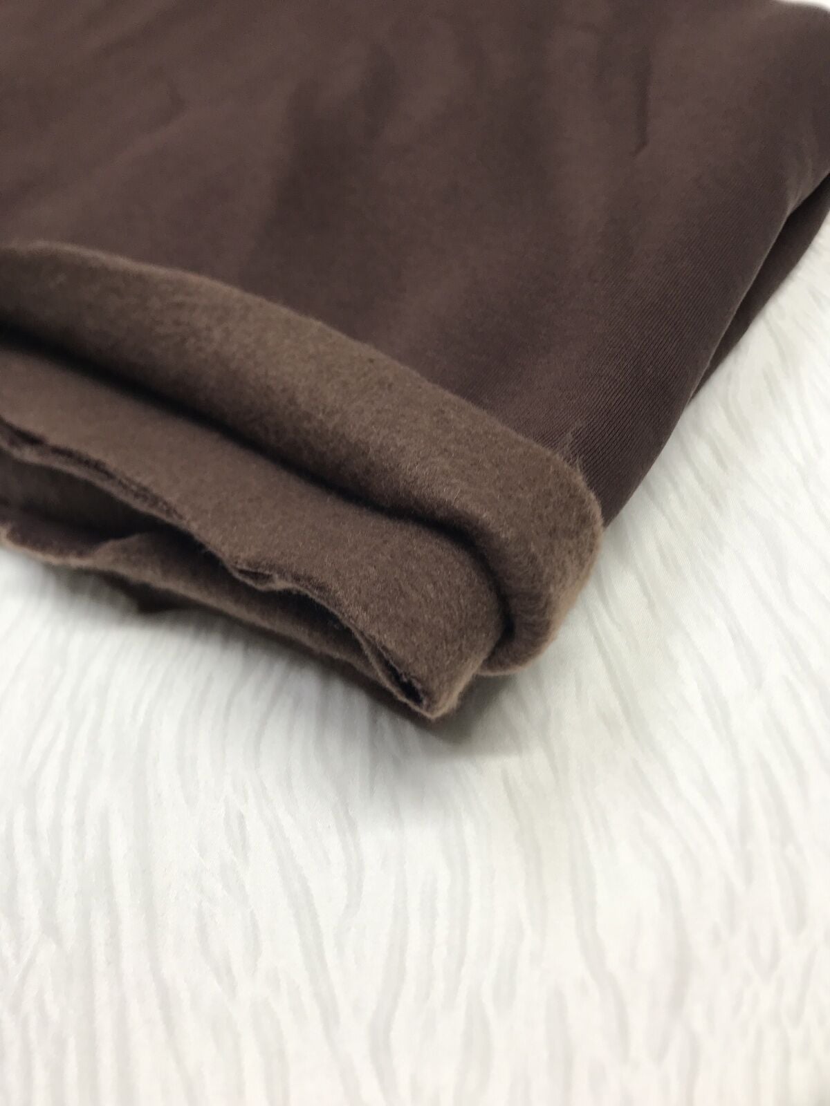 Şardonlu 3 İplik Kumaş, Parça 65x170 cm - Kahverengi