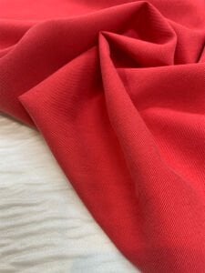 Tensel Kumaş Dökümlü - Kırmızı