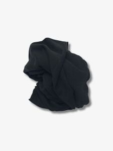 3 İplik Kumaş, Parça 85x190 cm Siyah Renk