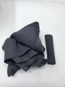 Ribanalı Şardonlu 3 İplik Kumaş, Parça 95x180 cm Füme