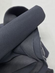 Ribanalı Şardonlu 3 İplik Kumaş, Parça 95x180 cm Füme