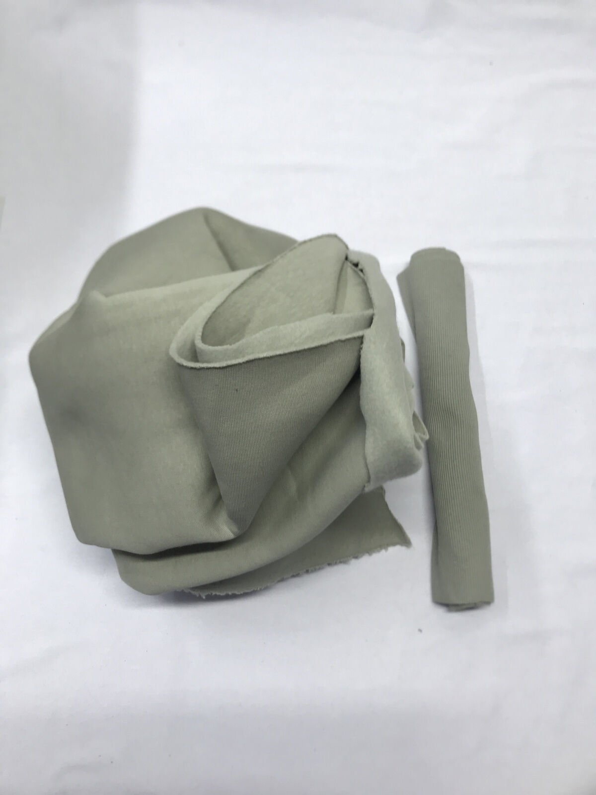 Ribanalı Şardonlu 3 İplik Kumaş, Parça 110x180 cm Gri