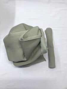 Ribanalı Şardonlu 3 İplik Kumaş, Parça 110x180 cm Gri