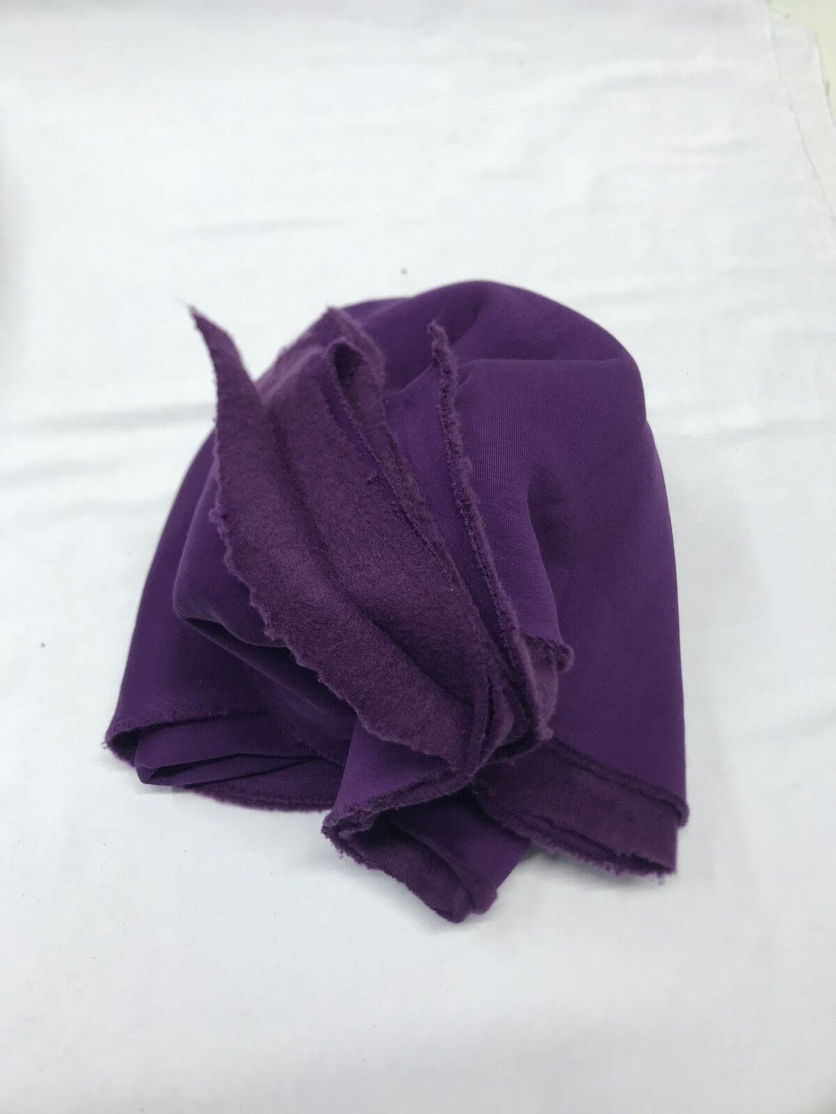 Şardonlu 3 İplik Kumaş, Parça 100x190 cm Mor