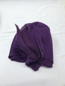 Şardonlu 3 İplik Kumaş, Parça 100x190 cm Mor