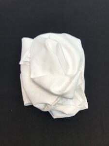 İnce Ribana Kumaş Beyaz - Parça 120x160 cm