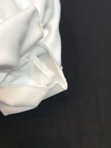 İnce Ribana Kumaş Beyaz - Parça 120x160 cm