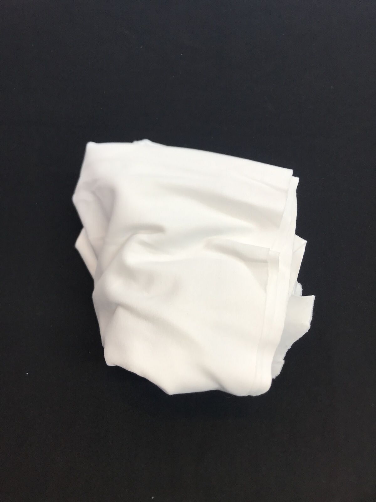 İnce Ribana Kumaş Beyaz - Parça 100x160 cm