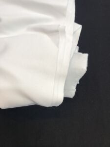 İnce Ribana Kumaş Beyaz - Parça 100x160 cm