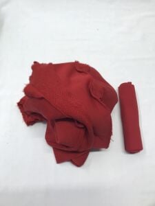 Ribanalı 3 İplik Kumaş, Parça 115x180 cm Kırmızı