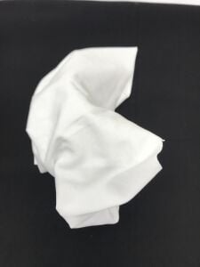 İnce Ribana Kumaş Parça Beyaz - 25x160 cm