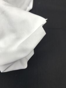 İnce Ribana Kumaş Parça Beyaz - 25x160 cm