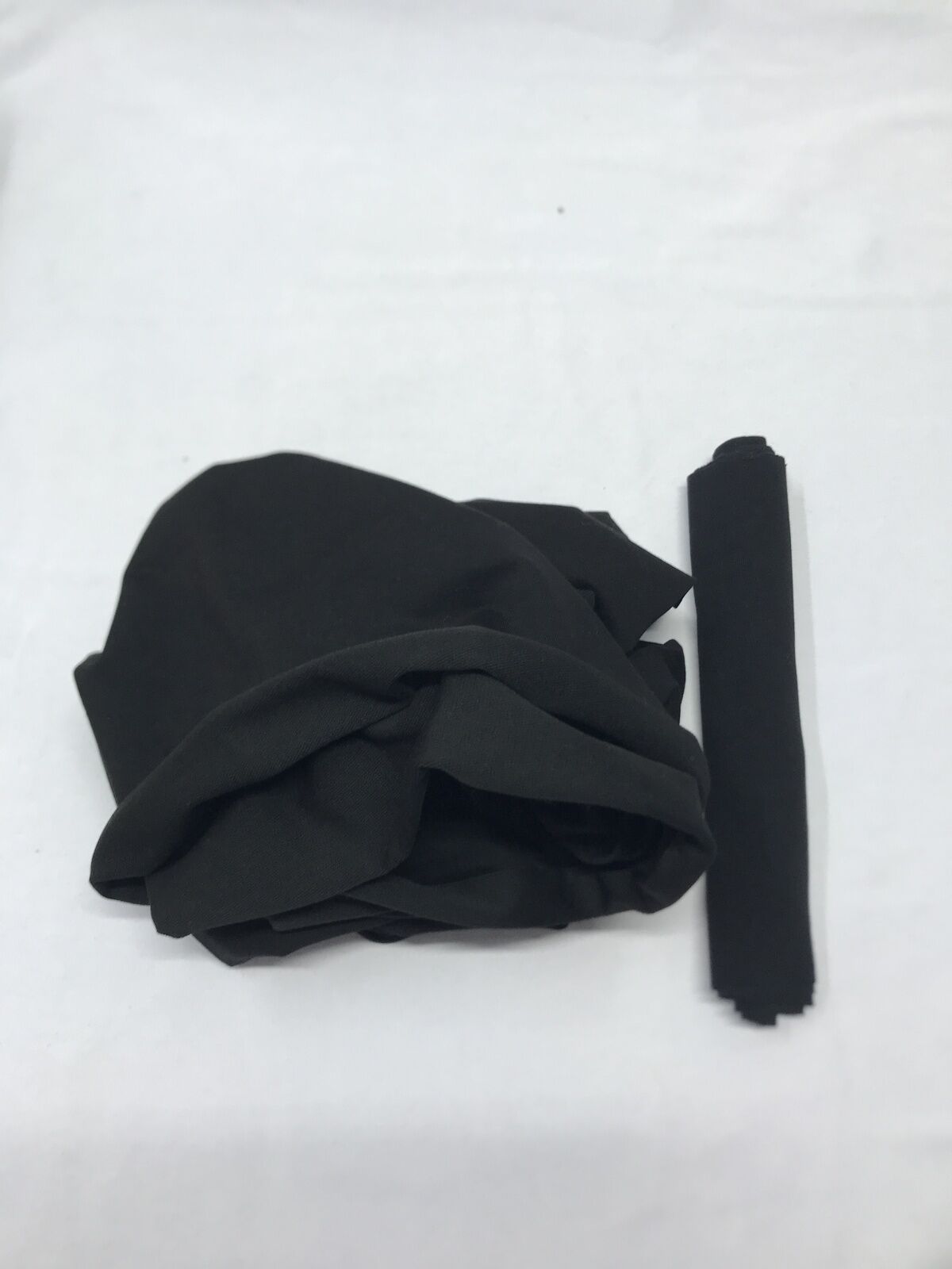 Ribanalı Diz Yapmaz 2 İplik Kumaş, Parça 85x180 cm Siyah