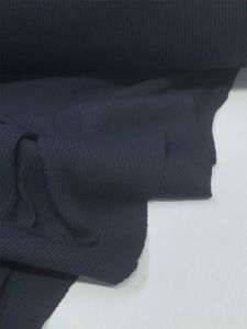 İnce Kaşkorse Kalın Oluklu Esnek Kumaş Seti, Boyu 16 metre 1 top Lacivert