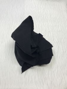 Ribana Fitilli Kumaş, Parça 100x140 cm - Siyah