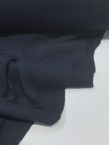 İnce Kaşkorse Kalın Oluklu Esnek Kumaş Seti, Boyu 23 metre 1 top Lacivert