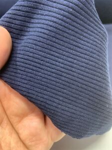 İnce Kaşkorse Kalın Oluklu Esnek Kumaş Seti, Boyu 23 metre 1 top Lacivert