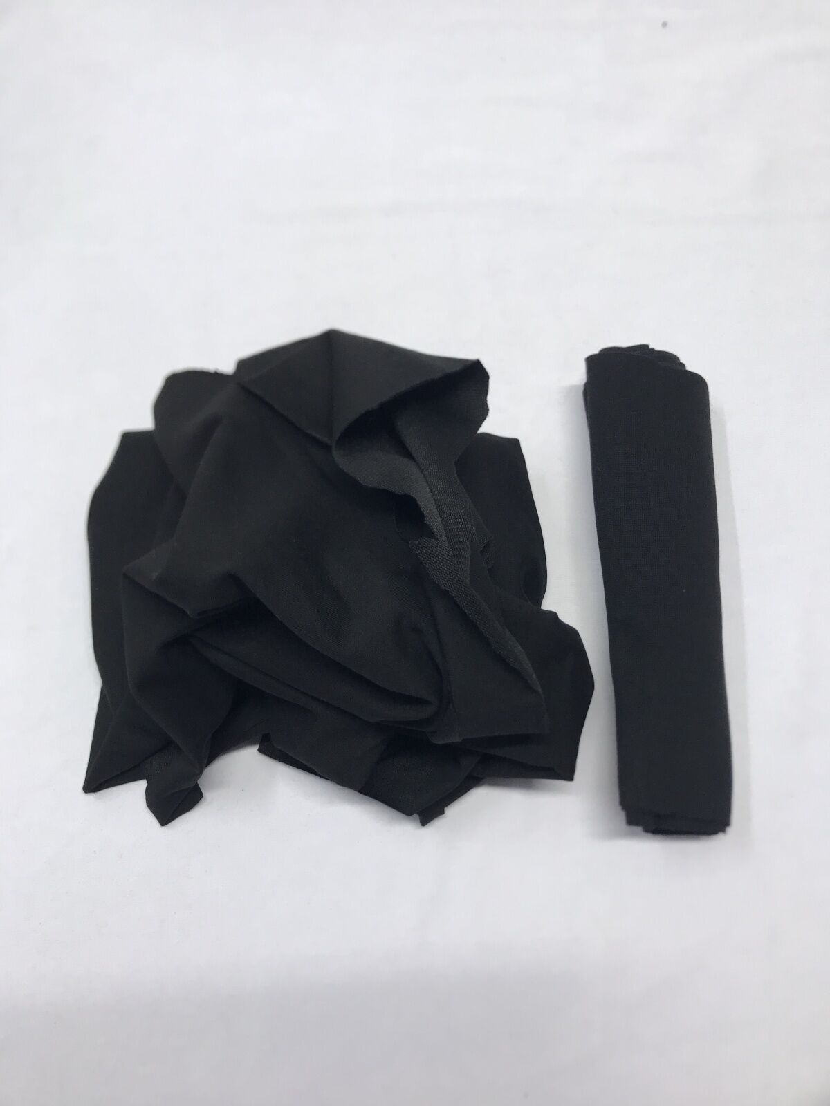 Ribanalı Diz Yapmaz 2 İplik Kumaş, Parça 85x180 cm Siyah