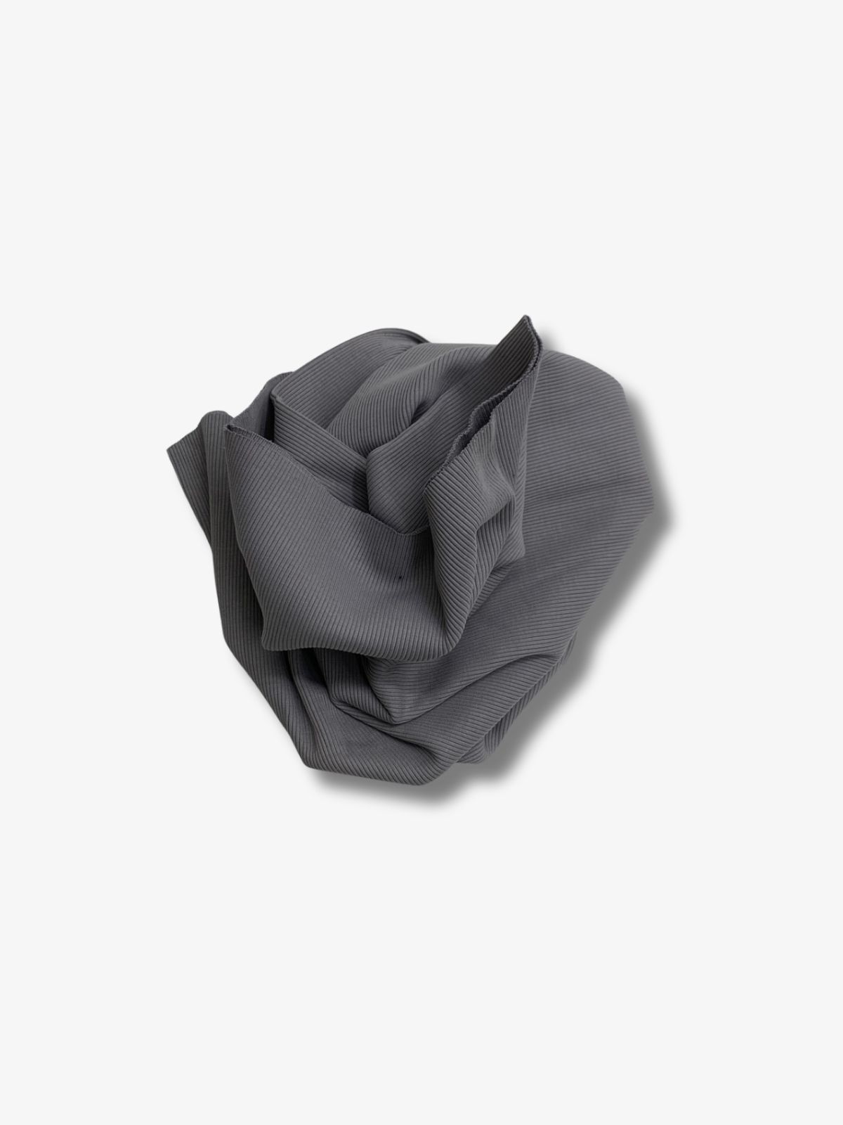 Gri Kaşkorse (Ribana Fitilli) Kumaş, Parça 40x120 cm