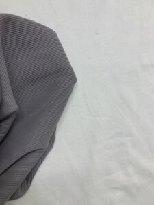 Gri Kaşkorse (Ribana Fitilli) Kumaş, Parça 40x120 cm