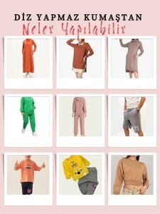 Diz Yapmaz 2 İplik Kumaş, Parça 105x180 cm Lila