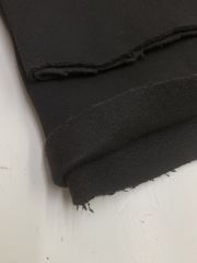Şardonlu 3 İplik Kumaş Parça 70x180 cm Siyah