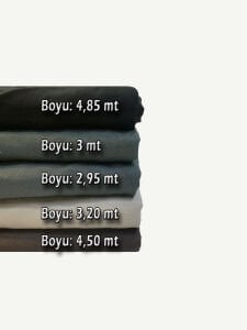 Ham Keten Kumaş Seti, Boyları 280-450 cm arası 5 adet