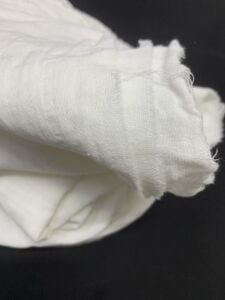 Müslin Kumaş, Parça 340x150 cm - Ekru Kendinden Çizgili