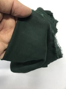 İnce Krep Kumaş, Parça 190x150 cm Zümrüt Yeşili