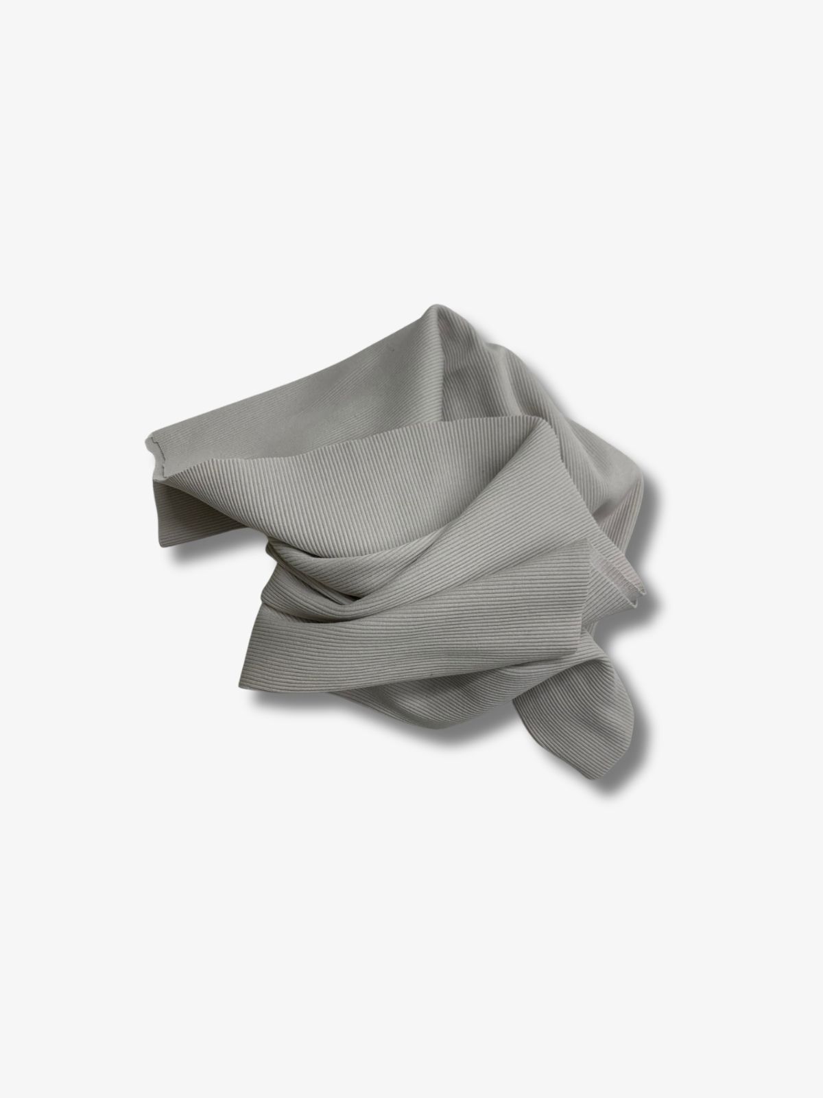Gri Kaşkorse (Ribana Fitilli) Kumaş, Parça 45x130 cm