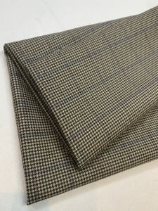 Ekose Kazayağı Desenli Klasik Takımlık Dış Giyim Kumaşı – Bej Siyah