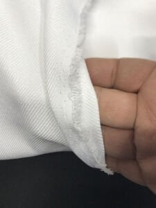 Dış Giyimlik Kumaş, Parça 230x130 cm Beyaz (KUMAŞTA KİR VAR)