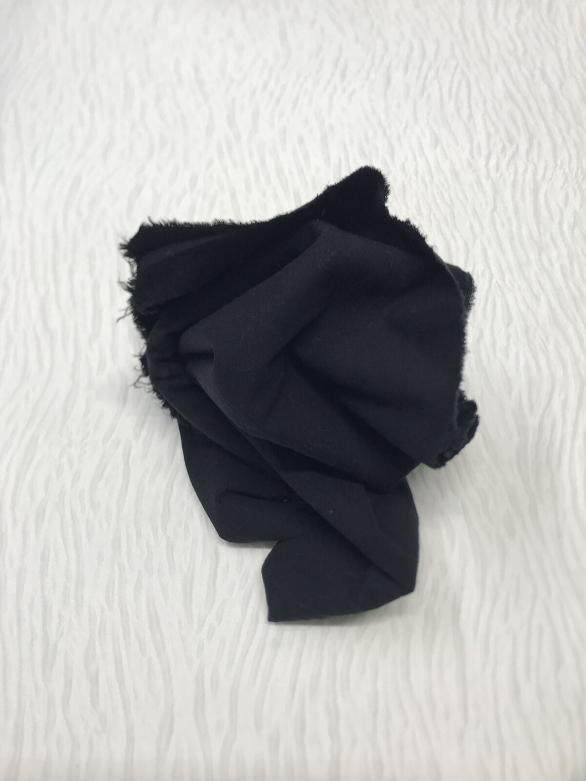 Ham Keten Esnek Kumaş, Parça 90x140 cm - Siyah