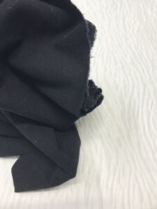 Ham Keten Esnek Kumaş, Parça 90x140 cm - Siyah