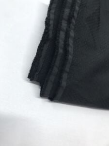 Poliviskon Kumaş Esnek, Parça 145x140 cm Siyah Jakarlı