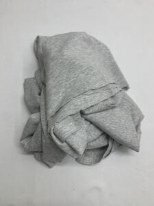 Gri Esnek Bebe Ribanası Penye Kumaş, Parça 100x170 cm