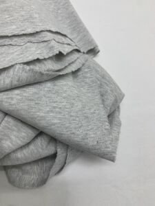 Gri Esnek Bebe Ribanası Penye Kumaş, Parça 100x170 cm