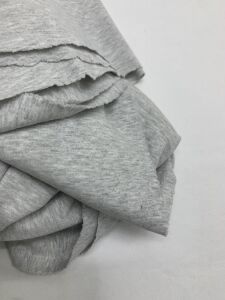 Gri Esnek Bebe Ribanası Penye Kumaş, Parça 110x170 cm